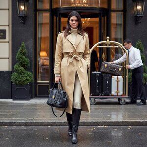 J.Crew NWT Raincoat Trench Coat size M